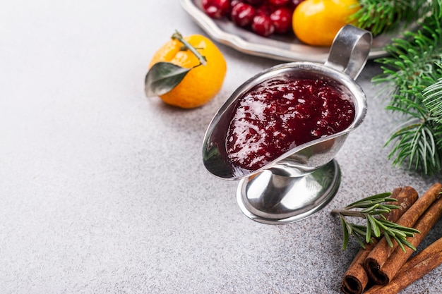 Christmas cranberry sauce