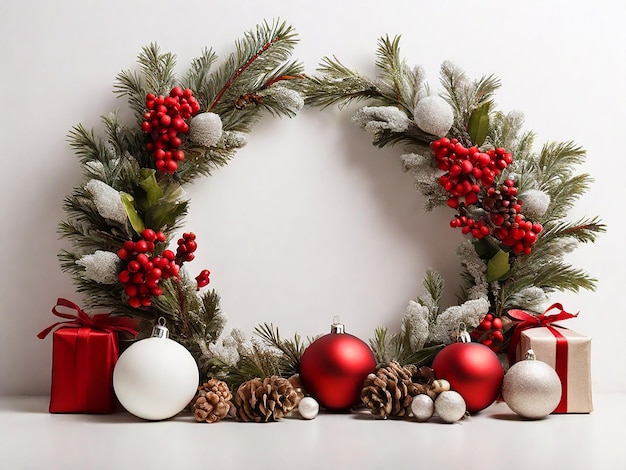 Christmas decor isolated on a White background