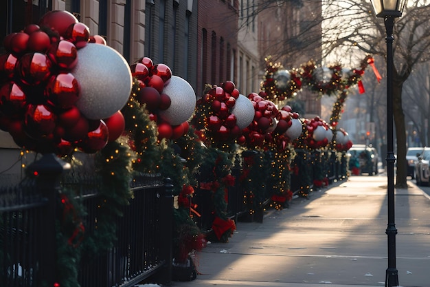 Christmas decoration of city streets