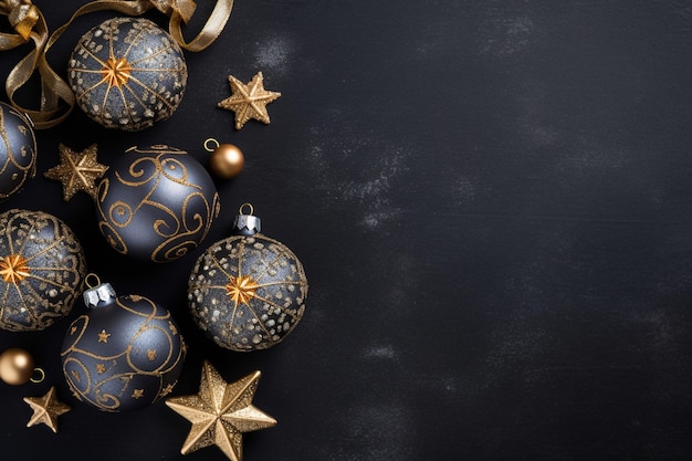 Christmas decoration on dark background