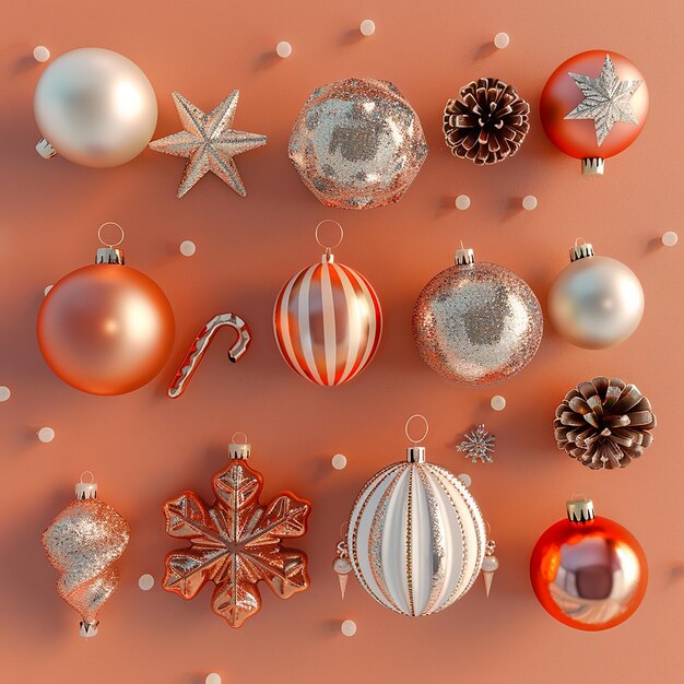 Photo christmas decoration elements