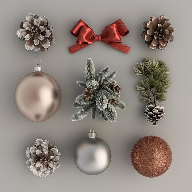 Photo christmas decoration elements