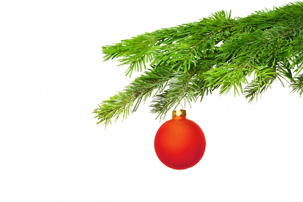 Christmas decoration isolated on the white background