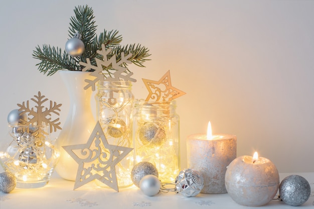 Christmas decoration with candles