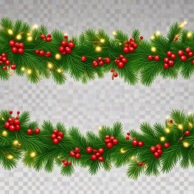 Photo christmas decorations on a transparent background