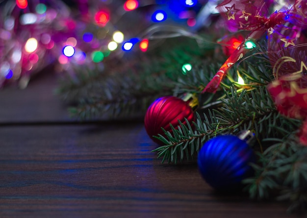 christmas decorations on the tree