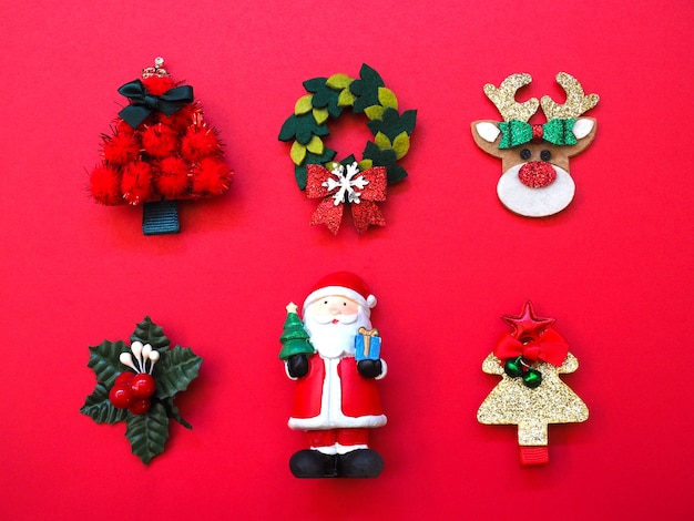 Christmas decorations with traditional ornaments