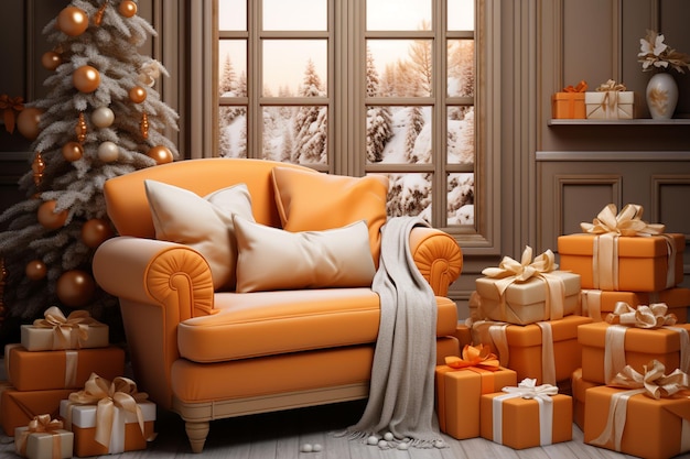 Christmas decorative home interior