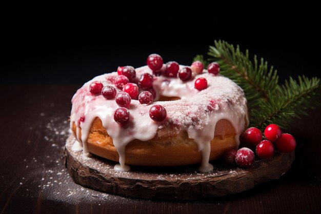 Christmas dessert donut