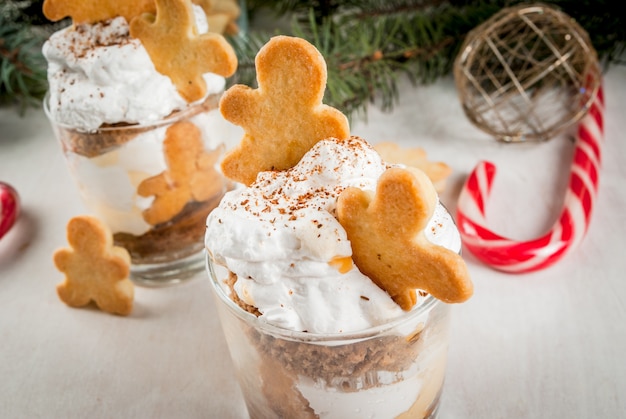 Christmas dessert, funny Ginger Trifle