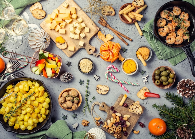 Christmas dinner party table