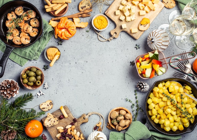 Christmas dinner party table