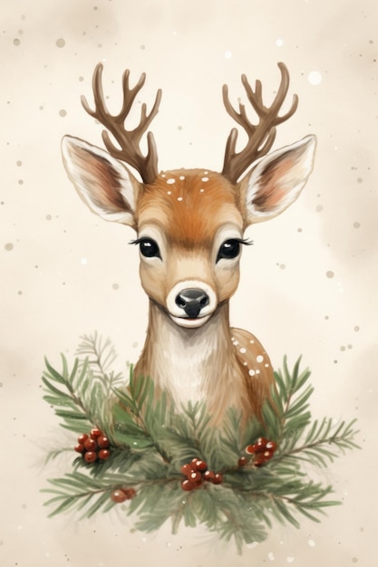 Christmas drawing animal mammal