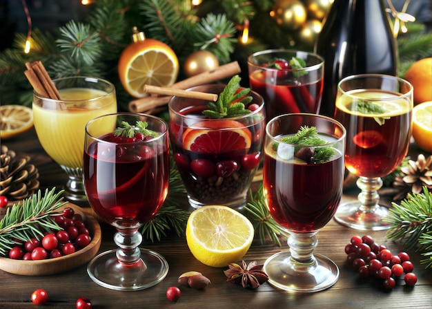 Photo christmas drink essentials winethemed printable graphic design for holiday celebrations