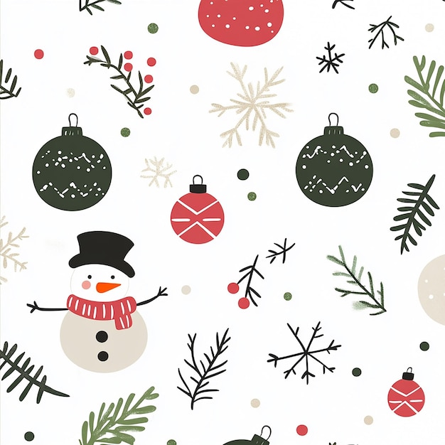 Photo christmas elements vector style