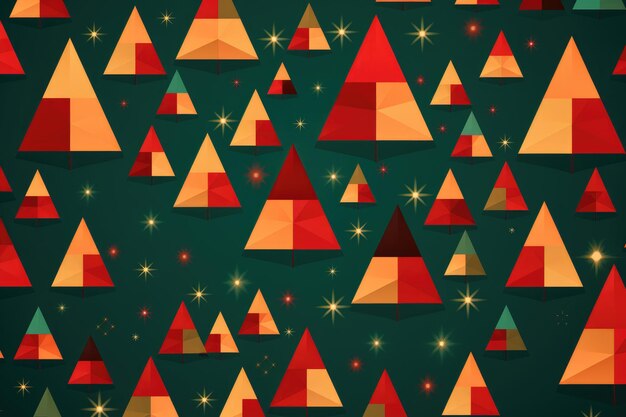 Christmas festive geometric pattern abstract