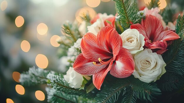 Photo christmas flower decoration