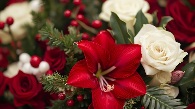 Christmas flower decoration