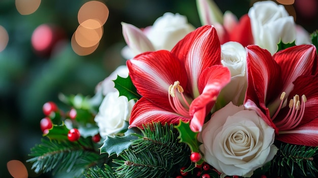 Christmas flower decoration