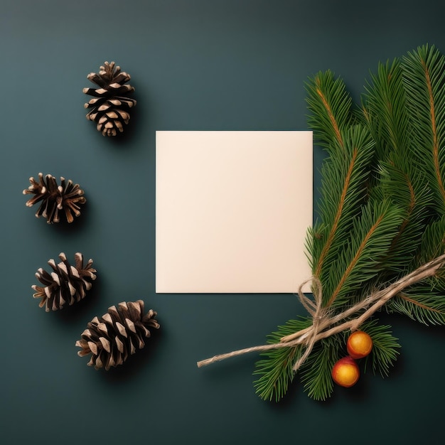 Christmas frame background Illustration AI GenerativexA