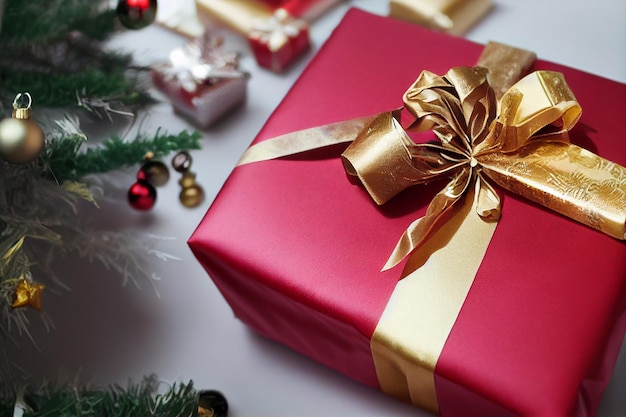 Christmas Gift Wrapping 3D illustration