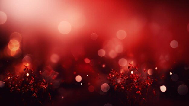 Christmas and Happy New Year Background red Generative ai