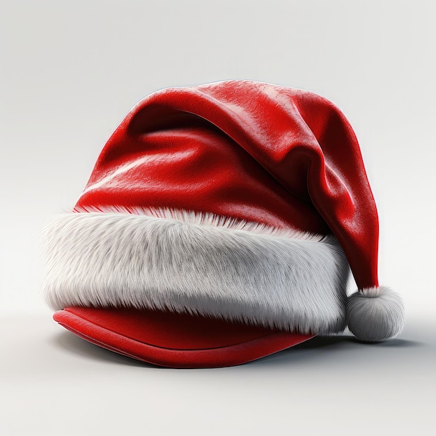 Christmas hat 3d render in blender in white background