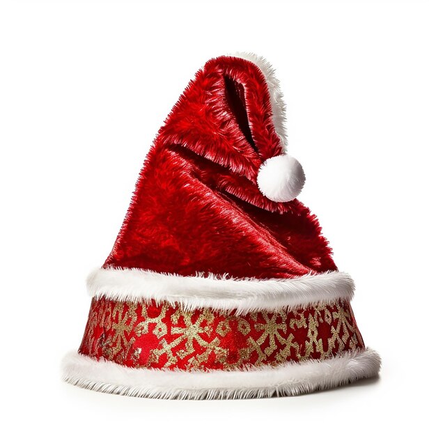 Christmas Hat Isolated on Clear White Background