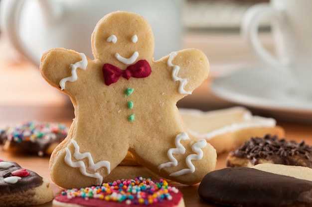 Christmas homemade gingerbread cookies