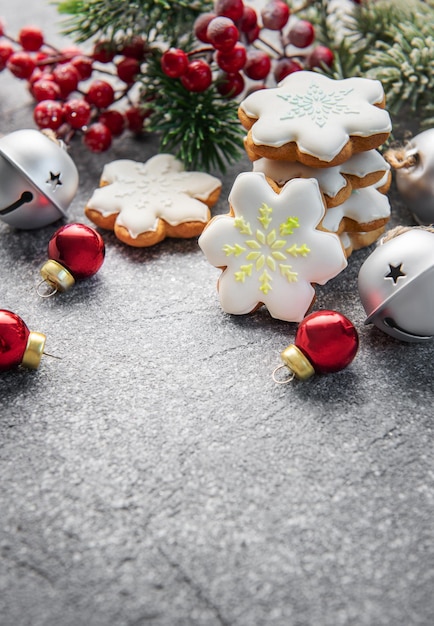 Christmas homemade gingerbread cookies