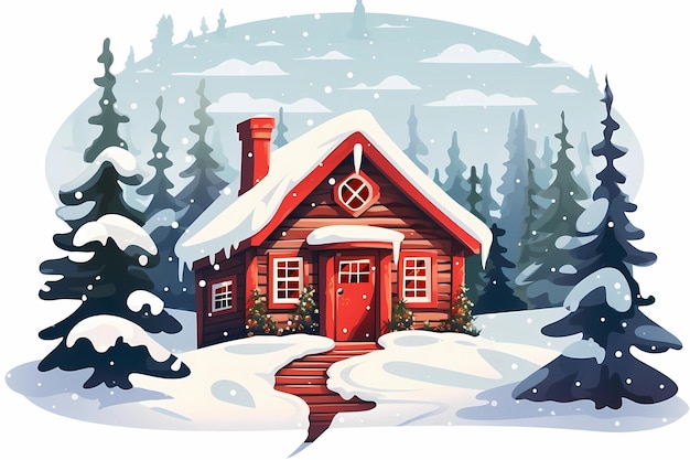 christmas house exterior christmas decorations winter desktop background christmas card