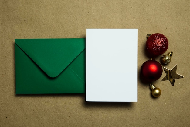 Christmas letter to Sant Letter and envelope with festive decorations