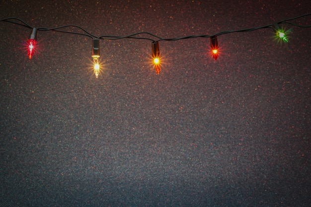 Photo christmas lights  background