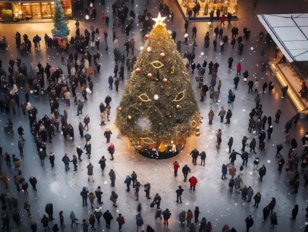 Christmas Market Central Tree