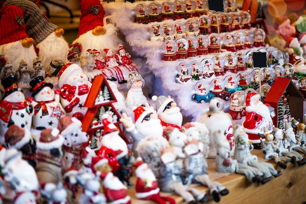 Christmas Market near Town Hall on Albert Square in Manchester