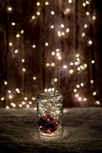 Christmas mason jar decoration