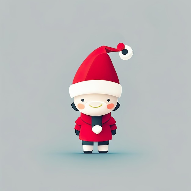 Christmas minimalist mascot Generative AI