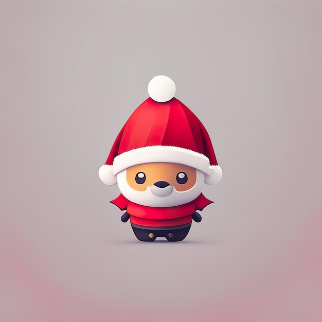 Christmas minimalist mascot Generative AI