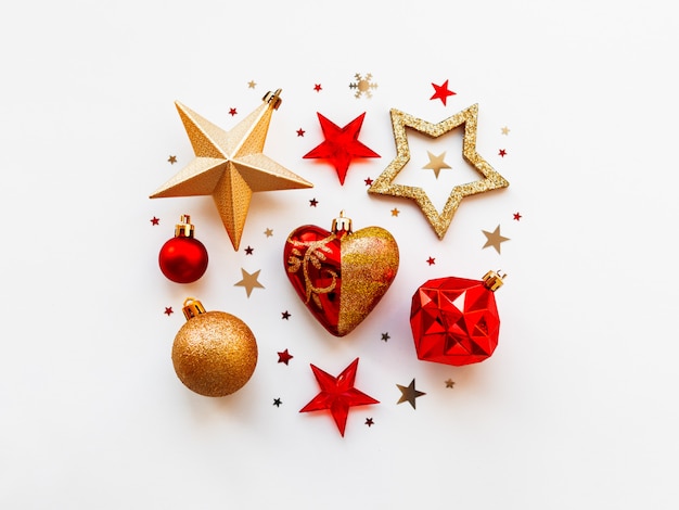 Christmas and New Year 2020 background with decorations