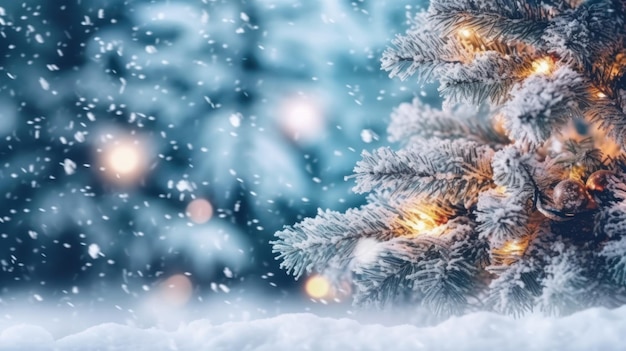 Christmas or New Year background Christmas and new year holidays concept Generative AI