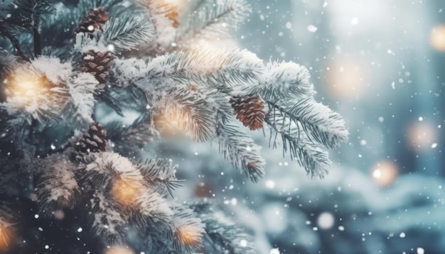 Christmas or New Year background Christmas and new year holidays concept Generative AI