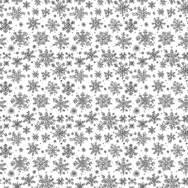 Photo christmas pattern from 3d snowflakes for a card pattern for coloring book