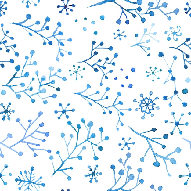 Photo christmas pattern with snow and trees