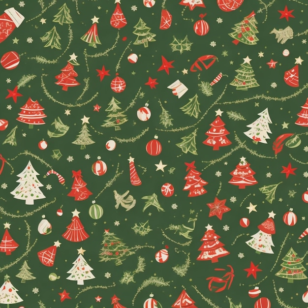 Photo christmas pattern