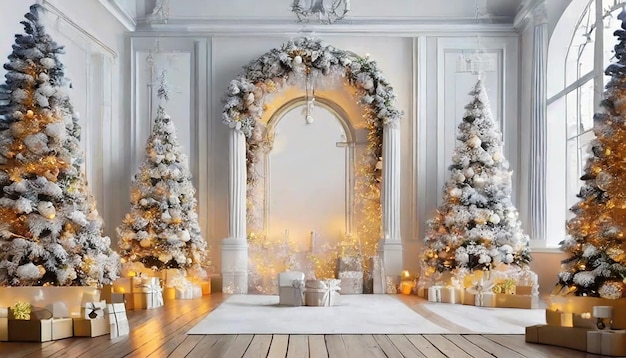 Christmas photo backdrop christmas concept background