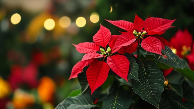 Photo christmas poinsettia