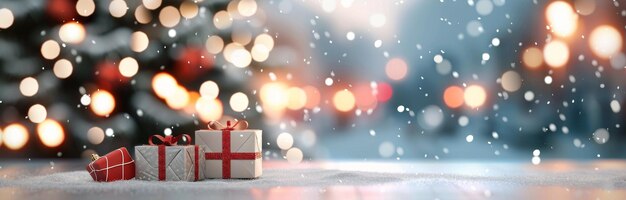 Christmas Presents Under a Decorated Tree