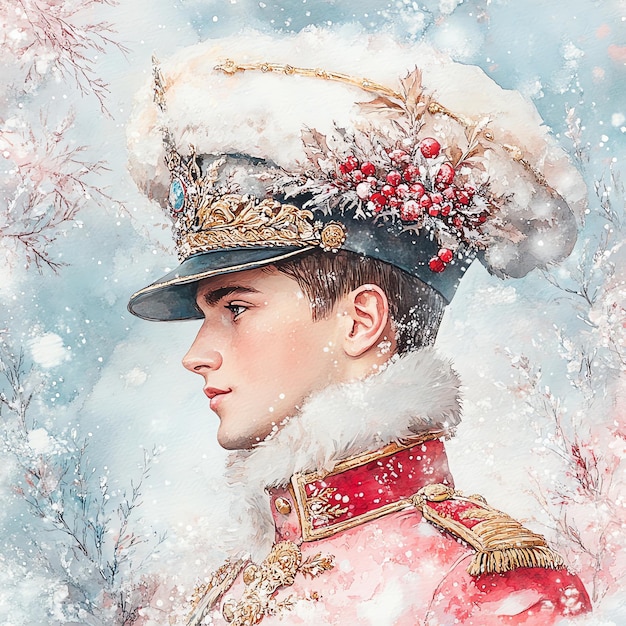 Photo christmas prince vintage style