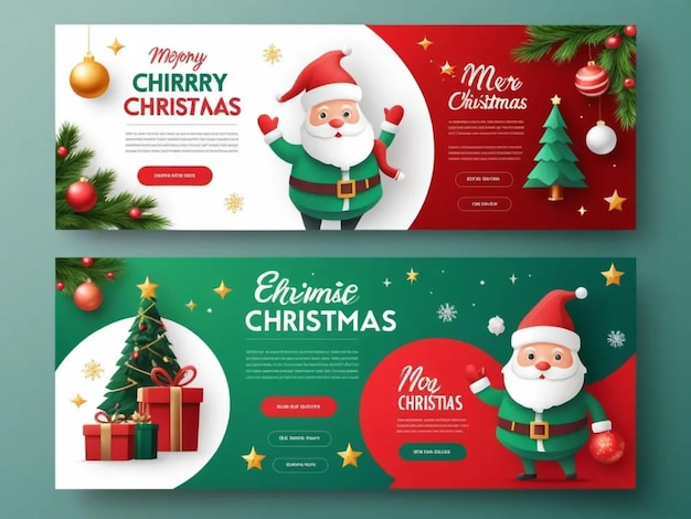 Christmas promo banner template ideas for chritsmas celebration