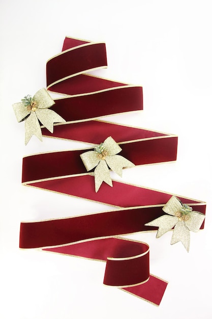 Christmas ribbon tree